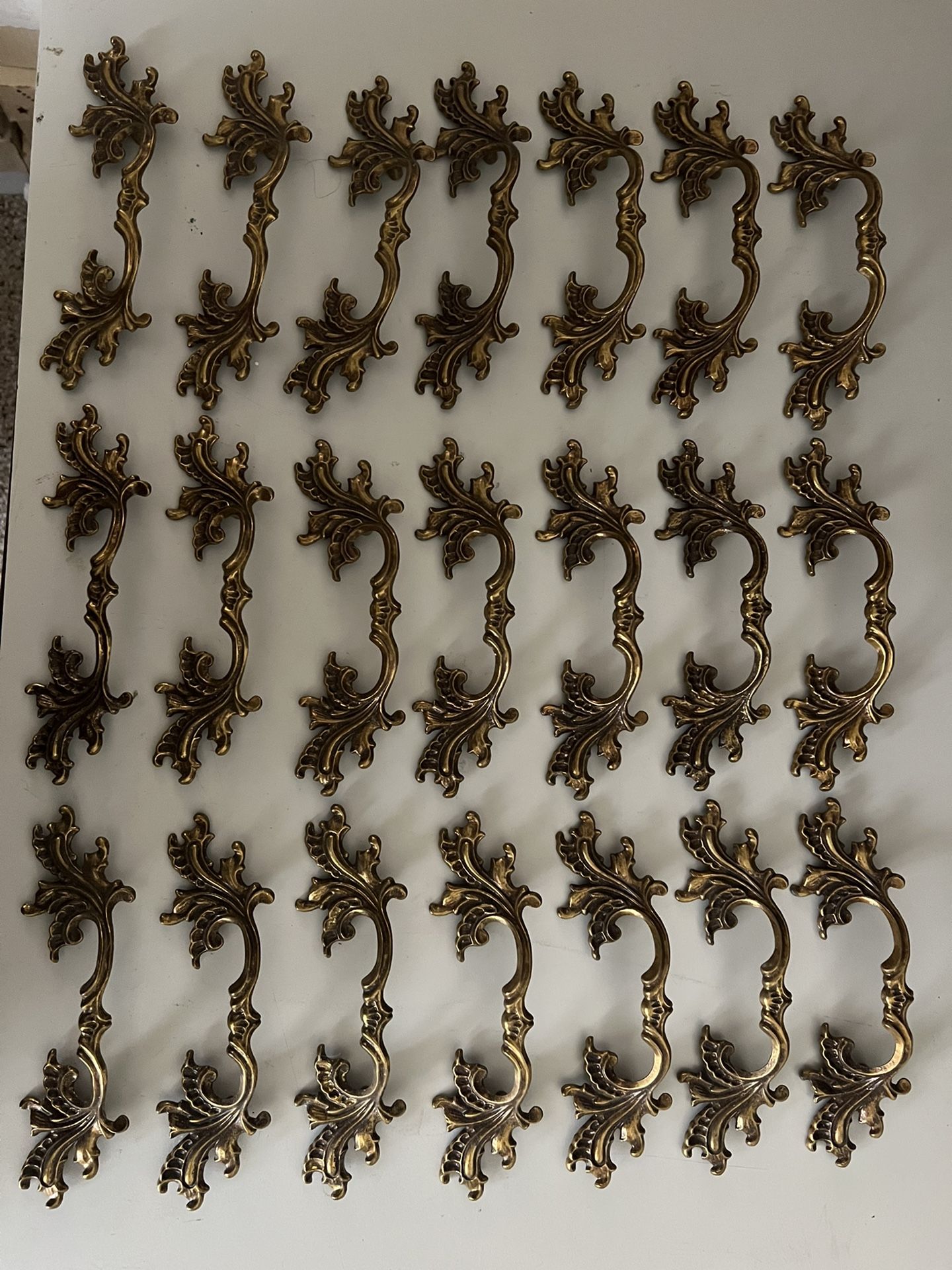 Antique Brass Drawer Pulls ! (21)