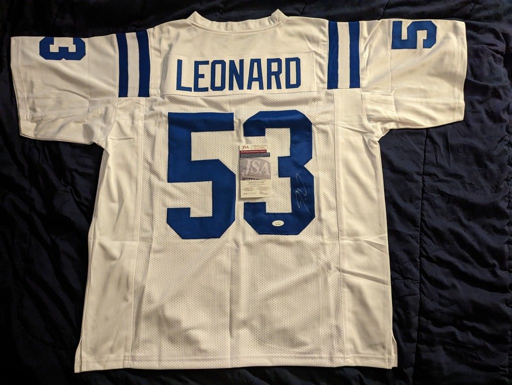Darius Leonard Autographed Jersey W/COA