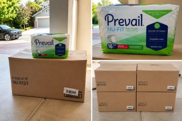 Prevail Adult Briefs Medium NEW 24 Bags Available $15 Each or $360 All - $360 (Elk Grove)