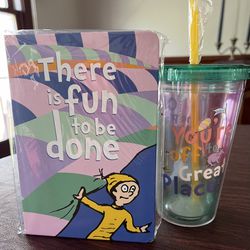 Dr Seuss Oh The Places You'll Go Cup & Book-NEW