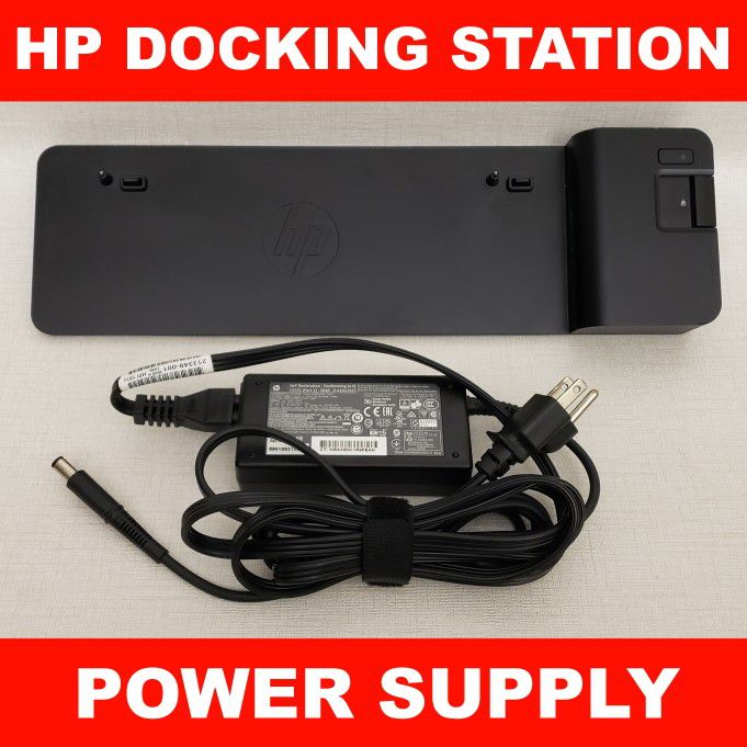 2013 HP UltraSlim Docking Station with 65W dedicated power supply