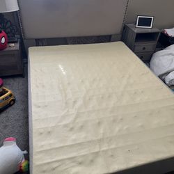 Queen Head Board,Box Spring, Metal Frame 