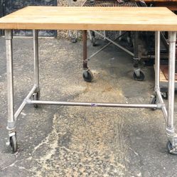Butcher Block Kitchen Island 
