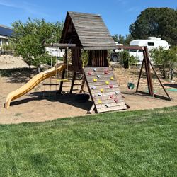 Large Wooden Play / Swing Set