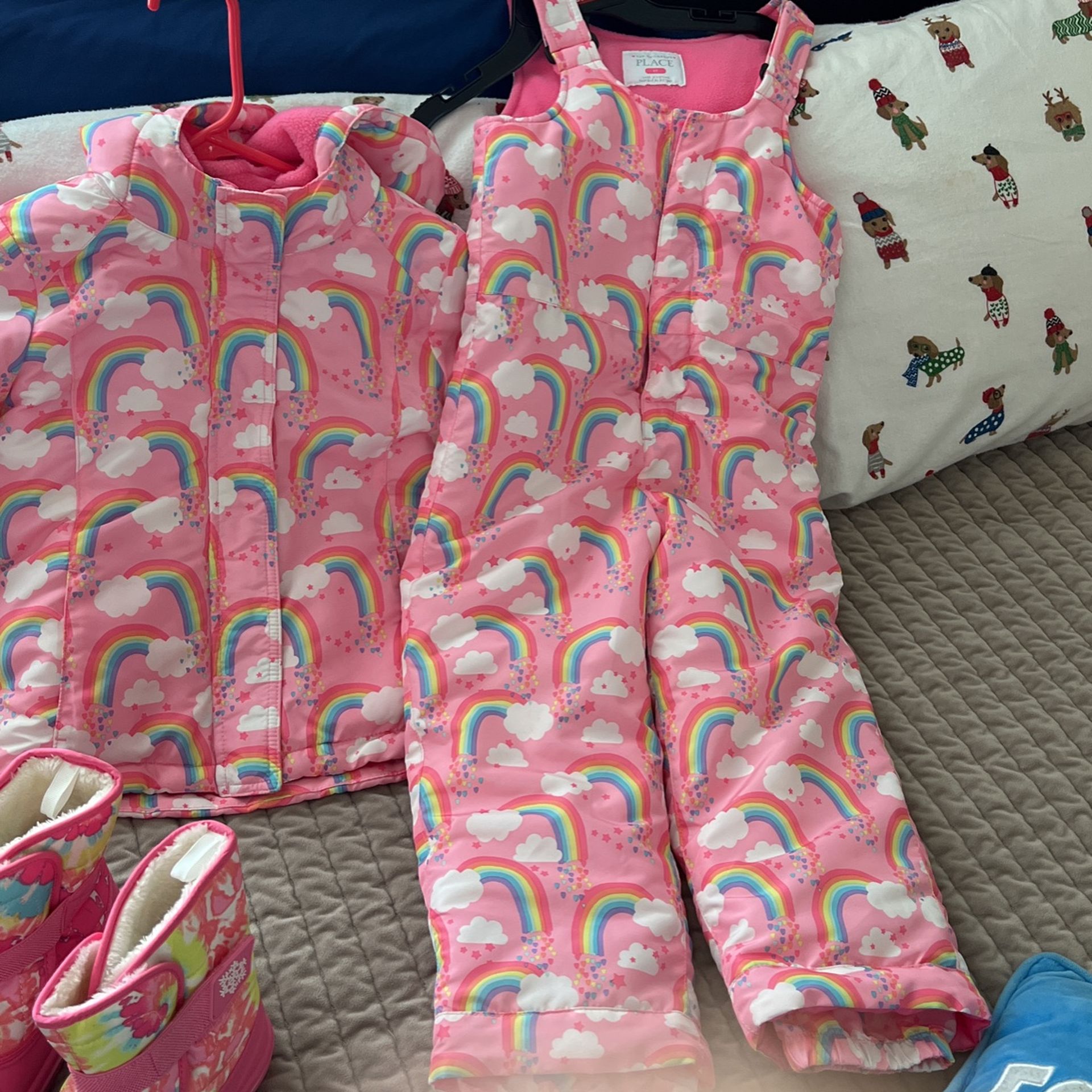 Snow Suit From Children Place Size 5T Snow Boots Size 11