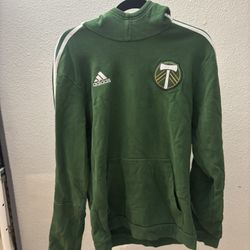 Green Adidas Portland Timbers Hoodie Size Medium