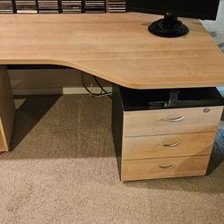 Desk And Drawer Set