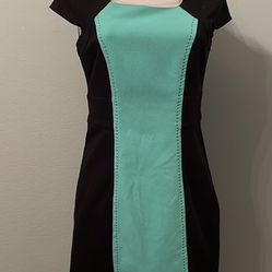Liz Claiborne black turquoise Dress