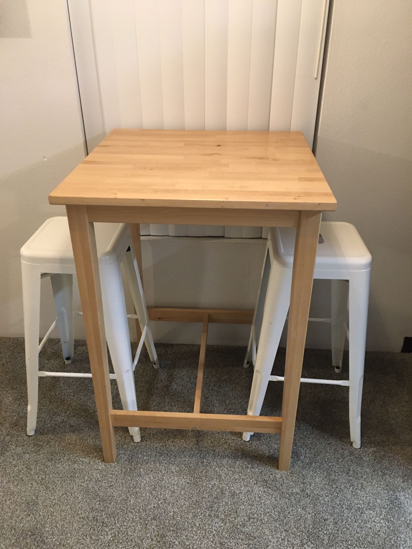 Square Wood Cocktail Table