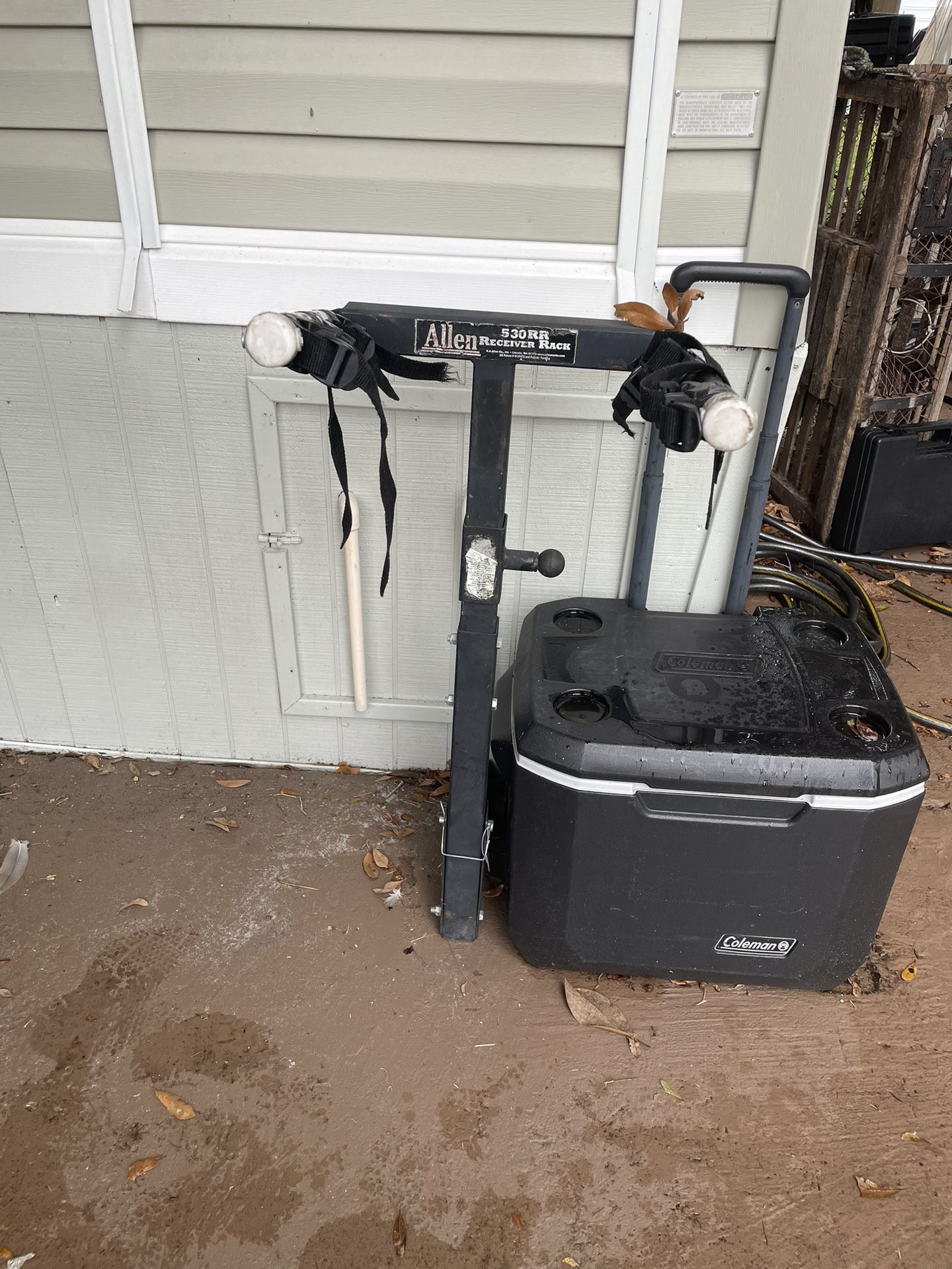 Bike Rack & Coleman Cooler 