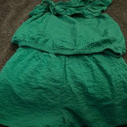 Teal Green Girls Kids Two Piece Set 
