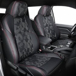 Leather Seat Covers Custom Fit for Toyota 4Runner 6th Gen (2025-2027) - Fully Covered - Fit Like a Glove - Center Console Armrest Covers Included - fo