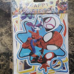 Spider-Man birthday banner