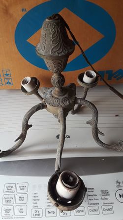Antique brass lighting $20