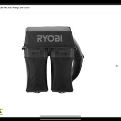  RYOBI Bagger for RYOBI 48V 30 in. Riding Lawn Mower .,.,.,., Bag only for your tractor this brand new in box  