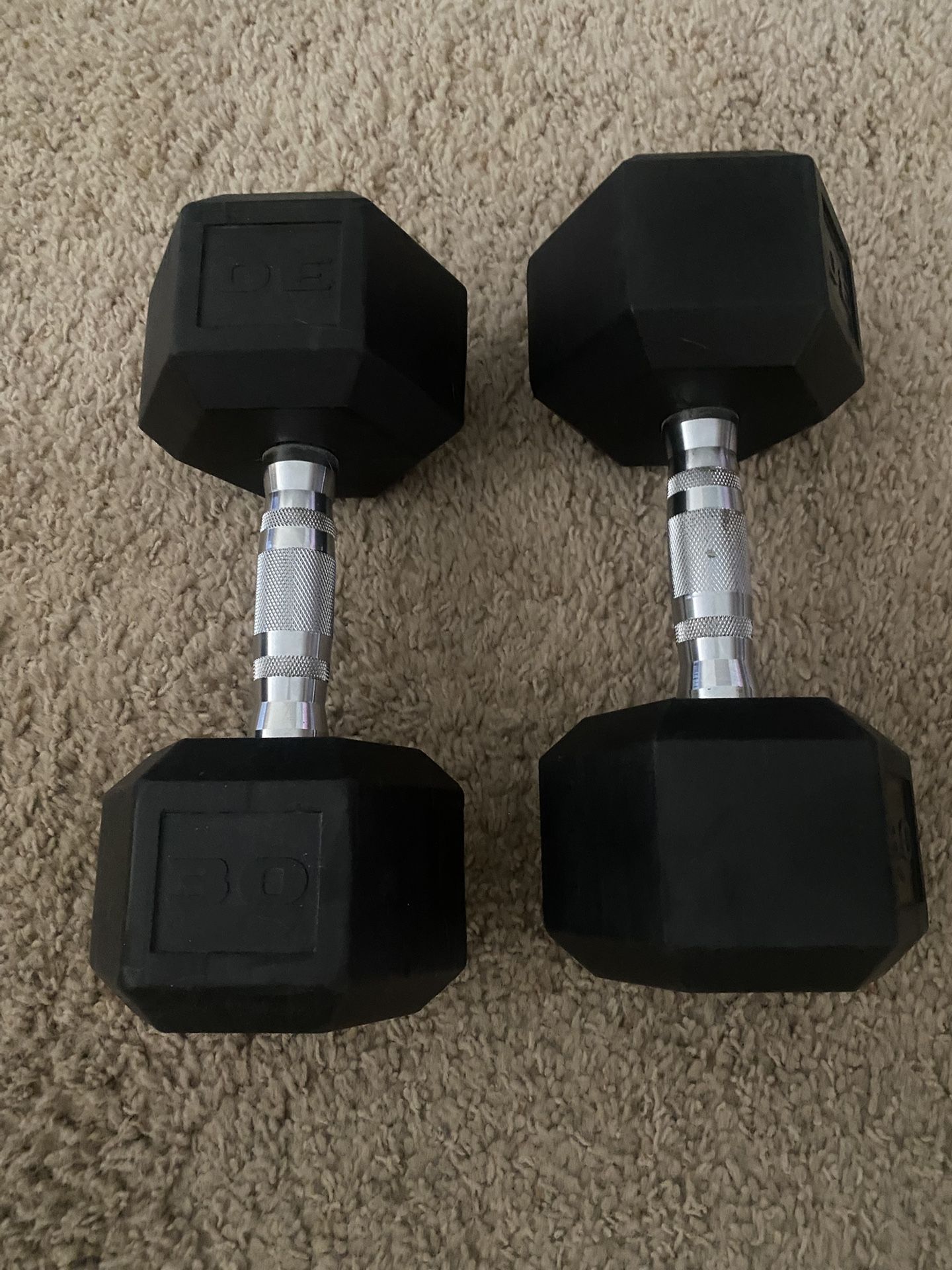 Pair Of 30lbs dumbbells