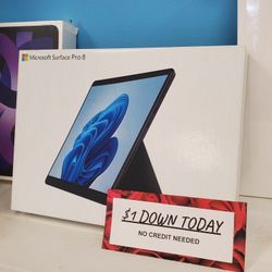 Microsoft Surface Pro 8 Laptop Brand New - $1 Down Today - NO CREDIT Needed