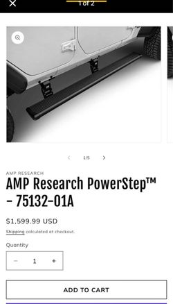 Brand new Jeep JL electric running board  REALTRUCK AMP RESEARCH POWERSTEP