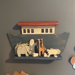 Noah's Arc Wood Art Piece 
