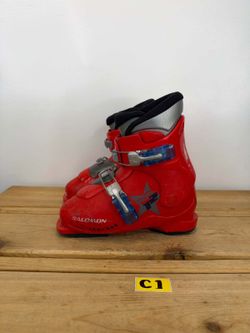 Salomon Performa T2 Junior Ski Boots Red Mondo Size 20 (247mm BSL)