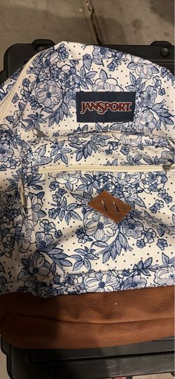 Jansport floral blue girls backpack