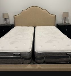 King Bed Frame ( No Mattresses)