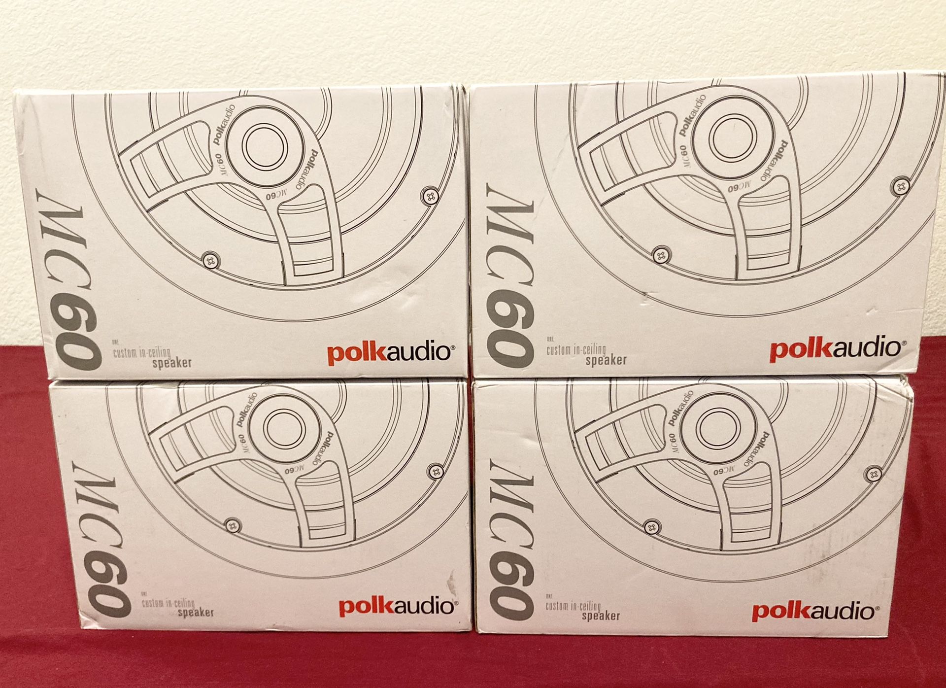 BRAND NEW, UNOPENED Polk Audio M60 In-Ceiling Speakers (2 pairs)