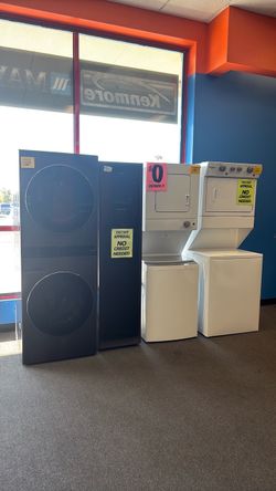 Stackable washer and dryer