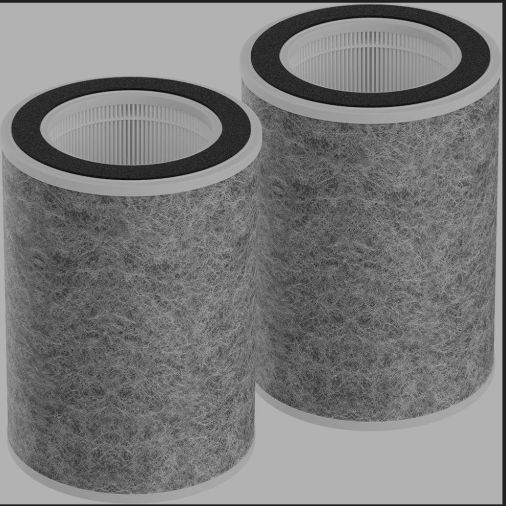 Elnuliros HP201 Replacement Filter Compatible with Shark HP200 HP300 Series HP201 HP202 HP302 HC501 HC502 Air Purifi-er MAX, 3-in-1 H13 True HEPA Filt