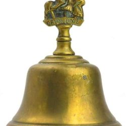Brass Bell Devon Waldorf Steiner Very Rare  Pixie Bell Devon Imp Bell Vintage Brass Bell Dinner Bell