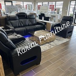 NEW BLUETOOTH RECLINING SET