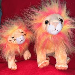 Ty BUSHY the Lion And Teenie Lion McDonald's Edition, Beanie Baby