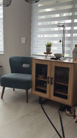 Chairs and wine cabinet
