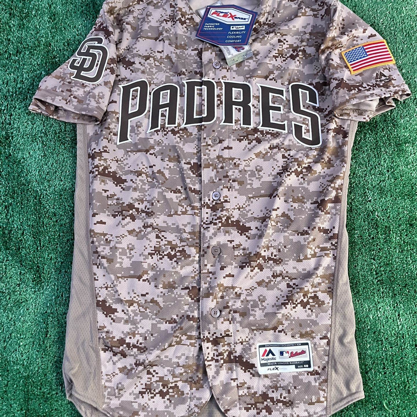 Majestic San Diego Padres Tan Camo Authentic 40 Jersey for Sale in