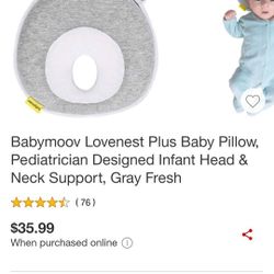 Babymoov Lovenest, Baby Pillow. Pick Up At Palmdale Ca 