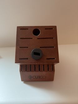 CUTCO solid Wood Knife Block Made In USA