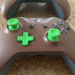 Xbox Controller Brown And Green 