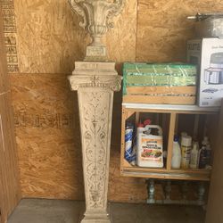 Greek Style Pedestal And Flower Pot 