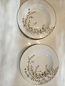 Lenox Kate Spade New York Gardner Street Platinum China Set Lenox Kate Spade New York Gardner Street Platinum China Set