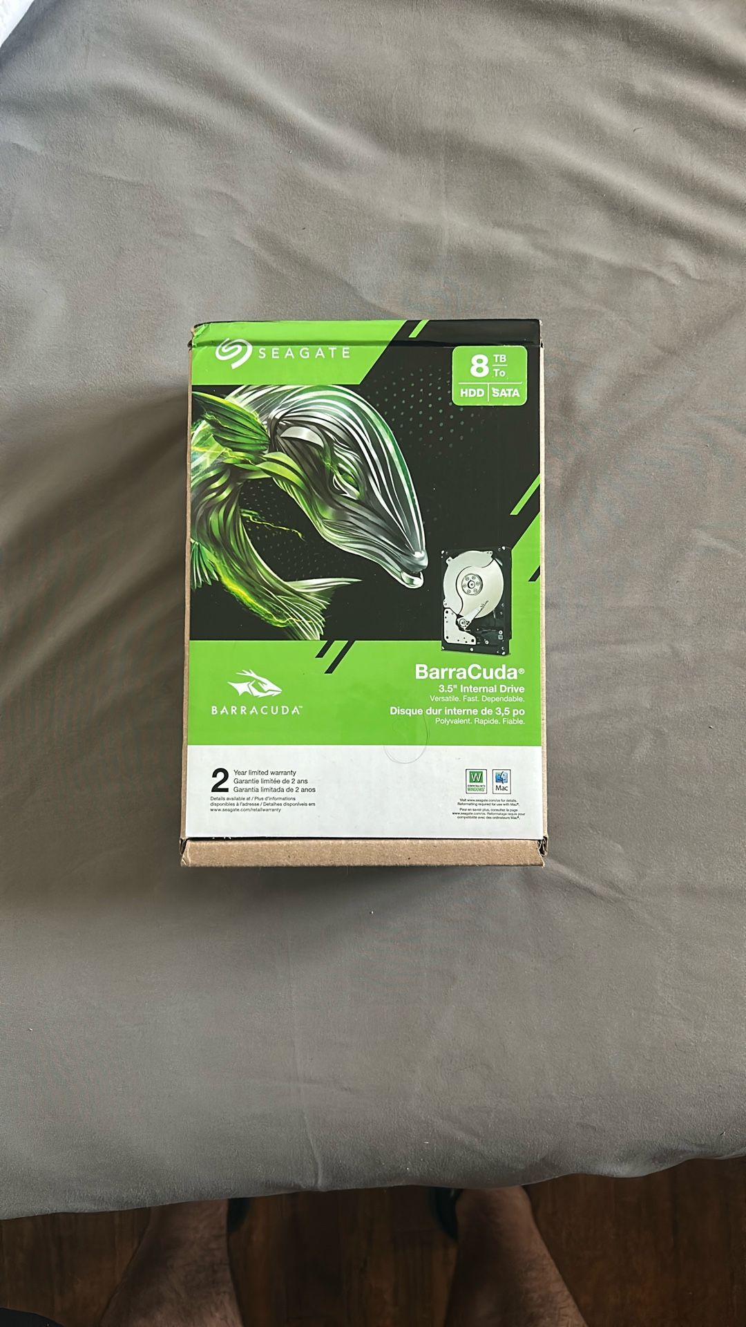 8TB Barracuda Hard Drive Unopened 