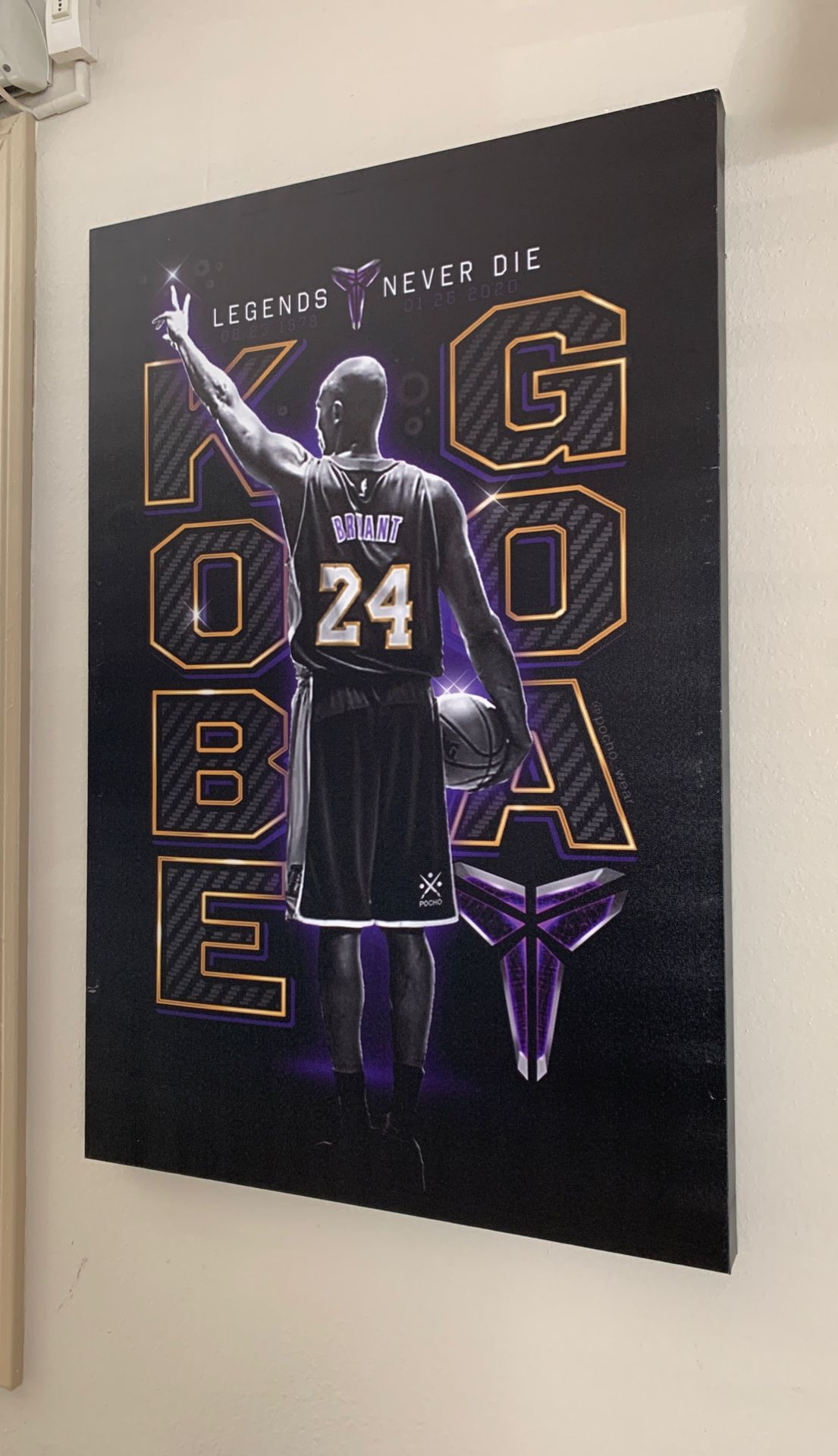 Kobe Bryant legends never die poster
