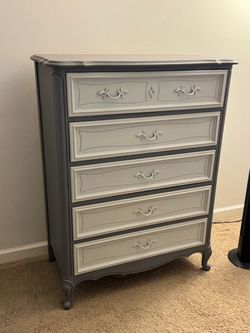 Vintage Dixie French Provincial tall dresser