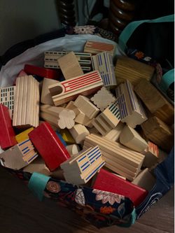 Wooden Building Blocks Set