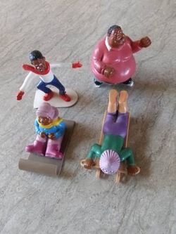 Vintage 1990's fat Albert and Cosby kids 4 total junkyard gang never handled like new located in palm springs ca