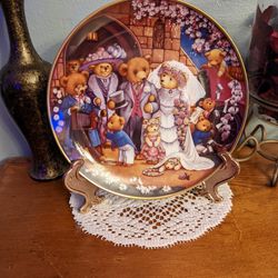 Teddy Bear Wedding Collectible Plate