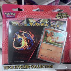 Pokemon Ascended Heroes Tech Sticker Collection- Charmander 