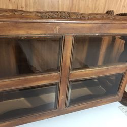 Vintage Dining Room Set - Wood & Glass