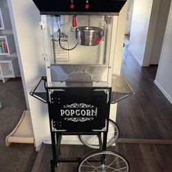 Vintage Style Popcorn Cart