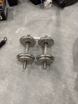 Chrome Adjustable Dumbbell Set