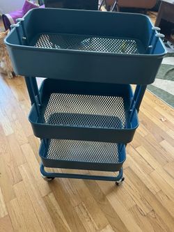 IKEA RÅSKOG 3-Tier Rolling Utility Cart – $35